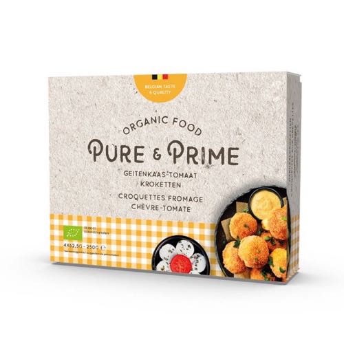 Pure & Prime Croquettes fromage chevre-tomate bio 4x62.5g